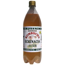 Echinacea Kombucha Tea Probiotic Health Drink - 2 x 1 Litre Bottles