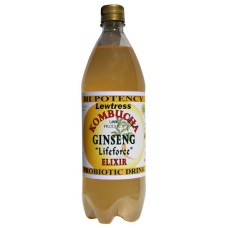 Ginseng Kombucha Tea Probiotic Health Drink- 2 x 1 Litre Bottles
