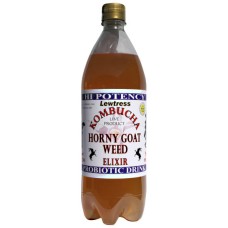 Horny Goat Weed Kombucha Tea Probiotic Health Drink - 2 x 1 Litre Bottles